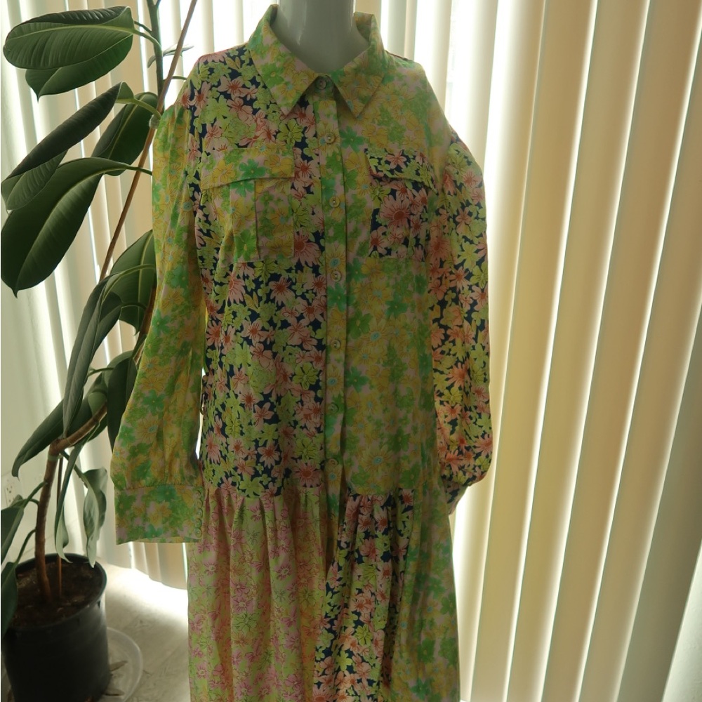 Luminess Floral Long Sleeve Dress